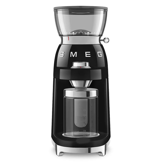 SMEG CGF03 Retro-Style Electric Conical Burr Coffee Grinder – Black