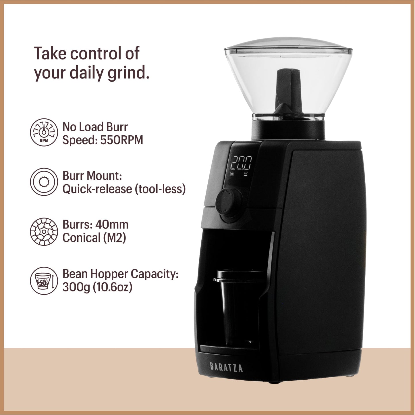 Baratza Encore ESP Pro Coffee Grinder – Espresso Optimized Edition